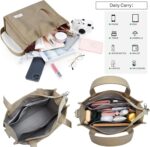 KALIDI Tote Bag Women Crossbody Corduroy Bag Casual Tote with Zipper Fashion Shoulder Handbag Large Hobo Crossbody Purse - Image 5