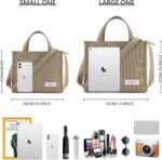 KALIDI Tote Bag Women Crossbody Corduroy Bag Casual Tote with Zipper Fashion Shoulder Handbag Large Hobo Crossbody Purse - Image 7