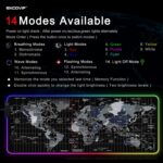 EXCOVIP Extended RGB Mouse Pad Mat, 14 Modes Large Office Table Desk Mat 800x300mm Gaming Lighting Led Mousepad for PC Computer Keyboard Anti-Slip (RGB World) 8424 - Image 3