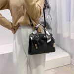 mothgel Womens Leather Satchel Shoulder Bags 8.66 * 6.5 * 3.34in Designer Purses Top Handle Handbags with Scarf Pendant, M - Image 8