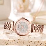 NIBOSI Watches for Women Ladies Fashion Analogue Simple Style Watches Rose Gold Dial Strap Waterproof Watch for Wife Miss Women Birthday Gift - Image 9