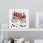 Nail Salon Room Decor, Nail Tech Gifts for Women, Beauty Room Wooden Sign Desk Decor - Image 6