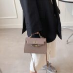 mothgel Women Bag Black -5 Silk Scarves - Image 4