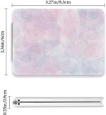 Minimalist Pastel Hand Mirror, 1X/2X Rectangular Cosmetic Mirror, Pu Leather Portable Holiday Essentials Handheld Mirrors, Travel Minis Mirrors, Gadgets for Women, Gifts for Teenage Girls - Image 3