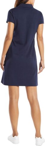 Nautica womens Easy Classic Short Sleeve Stretch Cotton Polo Dress Casual Dress - Image 3