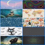 Desk Pad, Green Honeycomb Science Technology Extended Gaming Mouse Pad Large, 35.4"x15.7" Big Mouse Pad with Non-Slip Base and Stitched Edge, Long Computer Keyboard Mouse Mat for Home Office Work - Image 5