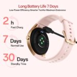 Smart Watches for Women,1.27" HD Touchscreen SmartWatch(2 Bands) with Bluetooth Calls (Make/Answer),Fitness Tracker with Heart Rate/Sp02/Sleep Monitor,110+ Sport Modes (Pink, 1.27) - Image 9
