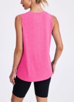 XIEERDUO Gym Tops for Women UK Lightweight Workout Vest Tops Loose Fit Sleeveless Shirts Women for Athletic Running Tennis Yoga - Image 5