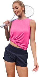 XIEERDUO Gym Tops for Women UK Lightweight Workout Vest Tops Loose Fit Sleeveless Shirts Women for Athletic Running Tennis Yoga - Image 6