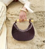 Woven Leather Handbags for Women Fashion Designer Clutch Purse Dumpling Bag Cute Ladies Trendy Small Hobo Bag - Image 3