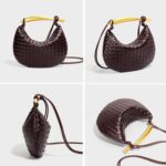 Woven Leather Handbags for Women Fashion Designer Clutch Purse Dumpling Bag Cute Ladies Trendy Small Hobo Bag - Image 7