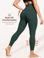 Laite Hebe Leggings for Women - High Waisted Full Length Buttery Soft Yoga Pants for Workout Athletic Daily, 06-forest Green, L-XL - Image 5