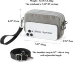 Small Wristlet Wallet for Women, 3-Zip RFID Crossbody Phone Purse - Image 4