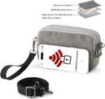 Small Wristlet Wallet for Women, 3-Zip RFID Crossbody Phone Purse - Image 5