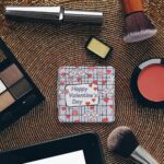 Valentine's Day Mirror, 1X/ 2X Square Compact Mirror for Handbag, Pu Leather Portable Handbag Essentials Handheld Mirrors, Mini Essentials Compact Mirrors, Small Gifts, Gadgets for Women - Image 4