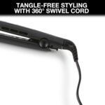 Remington S5500 1" Anti-Static Flat Iron with Floating Ceramic Plates and Digital Controls, Hair Straightener, Purple - Image 7