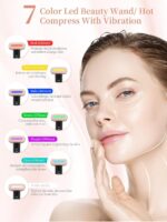Gipider 7 Acne Light Therapy Wand Red For Face Microcurrent Facial Device, True Beauty Glow Massager Lymphatic Drainage Face, Tool Sculpting - Image 3