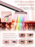 Gipider 7 Acne Light Therapy Wand Red For Face Microcurrent Facial Device, True Beauty Glow Massager Lymphatic Drainage Face, Tool Sculpting - Image 4