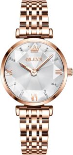 OLEVS Men's Casual Fashion Waterproof Gold Stainless Steel Band Quartz Gold Watches Gifts for Men - Image 5