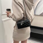 Box Square Handbag Purse for Women Chain Designer Crossbody Shoulder Bag Mini Top-Handle Pouch - Image 6