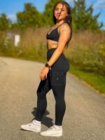 YEOREO CoreFlex Workout Cargo Leggings with Pockets for Women Hidden Scrunch Butt Lifting Leggings Gym Yoga Pants - Image 4