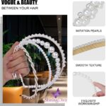 Shining Diva Fashion 4 Pcs Headbands Stylish Pearl Hairbands Hair Accessories Hair Bands for Women Girls (14967hb) - Image 4