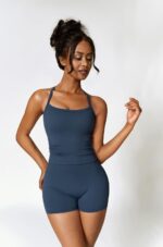 Two Piece Workout Sets For Women Tank Top Matching High Waist Booty Lifting Shorts Gym Yoga Active Wear Outfits - Image 3