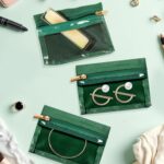 6/12 Pcs Travel Jewelry Organizer Pouches - Velvet Jewelry Bags with Clear Zipper Pockets, Anti-Tarnish Jewelry Storage for Necklaces, Rings, Earrings - Perfect for Women's Travel Gifts (6, Green) - Image 3