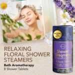 Shower Steamers Aromatherapy - Birthday Gifts for Women and Men - Shower Bombs Aromatherapy, Spa Day Essentials, Relaxation Spa Gifts - Self Care Galentines Gifts (Lavender 8 Count) - Image 3
