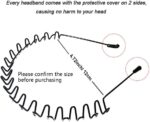 WantGor Metal Headbands, 2 Pack Fashion Unisex Black Hairband Spring Wave Non Slip Sports Headwear Hair Hoop Hair Accessories (2 Pack) - Image 3