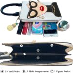 Novelty Personalized Women's 3D Ladies Designer Leather Top Handle Satchel Handbags Tote Purse Crossbody Shoulder Bags - Image 7