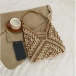 Womens Suede Bags for Women Suede Tote Bag for Women Boho;aztec (pack of 1) - Image 6