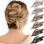 AWAYTR French Concord Hair Clips - 6Pcs Flat Hair Clips for Women Girls, Strong Hold No Slip Grip - Image 2