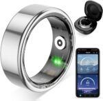 COLMI R02 Smart Ring, a Smart Ring for Women and Men, with a Charging case, Supports Heart Rate, Blood Oxygen, Sleep Health Monitoring, and Sports Tracking Ring. (Silver, 10#) - Image 2