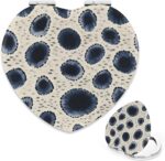 Cute Artistic Compact Mirror, 1X/2X Heart Shaped Handheld Mirror, Pu Leather Portable Mini Essentials for Handbag Small Mirrors, Handbag Essentials Mirrors, Gadgets for Women, Gifts Teenage Girls - Image 2