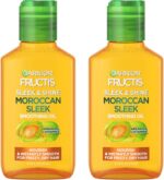Garnier Fructis Sleek & Shine Moroccan Sleek Smoothing Oil for Frizzy, Dry Hair, Argan Oil, 3.75 Fl Oz, 2 Count (Packaging May Vary) - Image 2