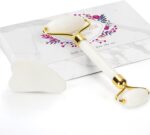 Gua Sha Facial Massage Tool & Jade Roller Set, Facial Massager for Face, Neck, Back, Arms, Legs, Eye,SPA Gifts for Women Gua Sha Facial Massager Reduce Puffiness and Improve Wrinkles - Image 2