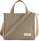 KALIDI Tote Bag Women Crossbody Corduroy Bag Casual Tote with Zipper Fashion Shoulder Handbag Large Hobo Crossbody Purse - Image 2