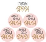 Kit 6 Buttons JGA Gadgets for the Bride and Team Bride Accessories Women for the Bride to Be and Girlfriends of the Bride Party Bride to Be - Image 2