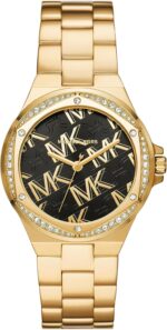Michael Kors MK7404 - Lennox Three-Hand Gold-Tone Stainless Steel Watch, Gold, One Size, MK7404 - Lennox Three-Hand Gold-Tone Stainless Steel Watch - Image 2