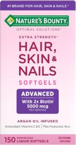 Nature's Bounty Extra Strength Hair, Skin and Nails, 150 Softgels - Image 2