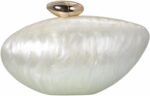 Shell Shape Acrylic Clutch Trendy Metallic Acrylic Evening Bag Shiny Egg Purses and Handbags for Women Wedding Party - Image 2