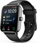 Smart Watches for Women,1.8" HD Display Compatible iPhone/Android (Answer/Make Calls),110+ Sport Modes Fitness Tracker with Heart Rate/Sleep/Sp02 Monitor,IP68 Waterproof (Black) - Image 2