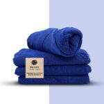 Towels - Bath Towels (01 Piece) - Luxurious 500 GSM 100% Ring Spun Cotton - Quick Dry, Highly Absorbent, Soft Feel Towels, Perfect for Daily Use (Dark Blue) - Image 2