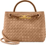 Woven Tote Bag for Women Leather Shoulder Handbag Designer Top Handle Purses - Image 2