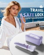 Ufree Women's Bikini Trimmer, Electric Razor for Pubic, Leg, Face & Body Hair, Wireless, Waterproof, 3 Interchangeable Heads, Purple - Image 7