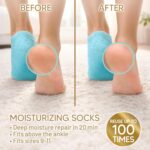 LOVE, LORI Premium Quality Moisturizing Socks – Gel Silicone Socks for Dry Feet Treatment (Sizes 9-11) Self Care Gifts for Women - Image 3