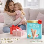 LOVE, LORI Premium Quality Moisturizing Socks – Gel Silicone Socks for Dry Feet Treatment (Sizes 9-11) Self Care Gifts for Women - Image 4