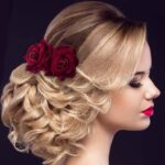 2 Pack Rose Flower Hair Clip Women Rose Flowers Hair Accessories Wedding Hair Clip Flamenco Dancer for Women Girls, Ball Party Masquerade and Cosplay (Dark Red) - Image 6