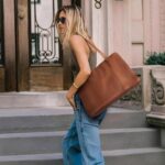 befen Genuine Leather Laptop Tote Bag for Women, Womens 15.6 Inch Computer Bags Work Totes Purse Shoulder Purses Handbags - Image 3